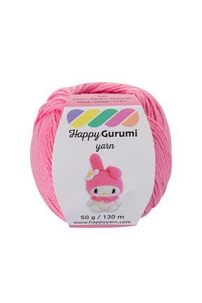 نخ بافندگی صورتی Happy Yarn - کد 121324201
