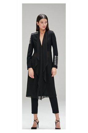 کت مشکی زنانه رگولار CLIO - کد 732809450