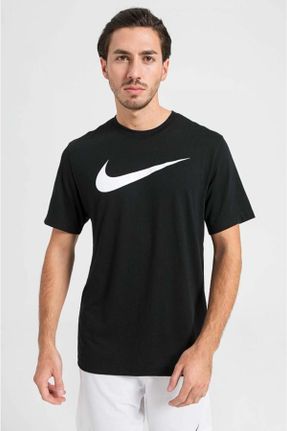 تی شرت مشکی مردانه رگولار پارچه ای کد 98081981