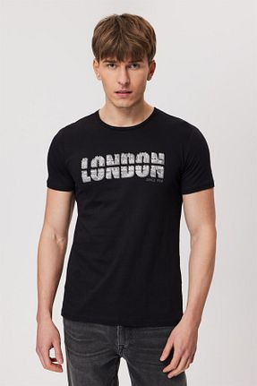 تیشرت مشکی مردانه رگولار Lee Cooper - کد 699332278