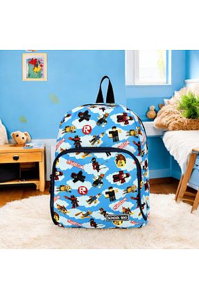 کوله پشتی آبی بچه گانه سایز متوسط Shopiolog - کد 844066733