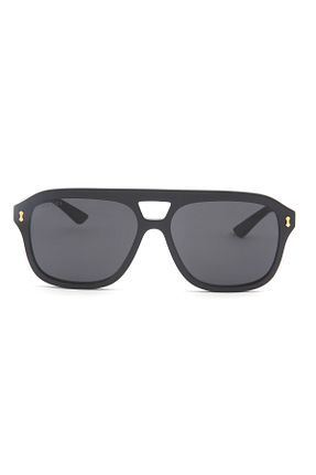 عینک آفتابی مشکی زنانه UV400 Gucci - کد 843949828