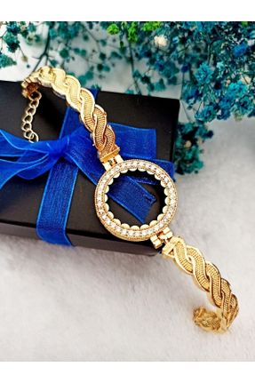 دستبند جواهر طلائی زنانه روکش طلا کد 302052816