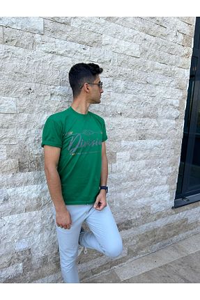 تیشرت سبز زنانه اسلیم فیت BMT FASHİON - کد 844108087