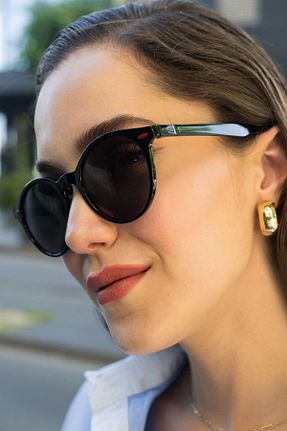 عینک آفتابی مشکی زنانه UV400 Monvago - کد 842512359