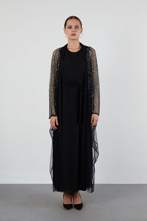 کلاه و ابایا مشکی زنانه مخلوط پلی استر Jupe - کد 835053196