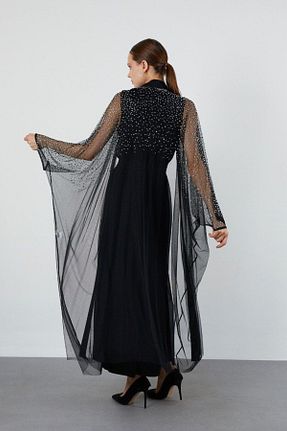 کلاه و ابایا مشکی زنانه مخلوط پلی استر Jupe - کد 835053196