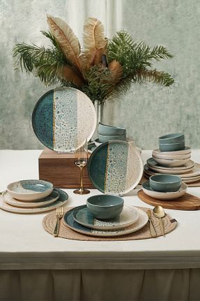 سرویس غذاخوری رنگی 6 نفره Keramika - کد 824846210