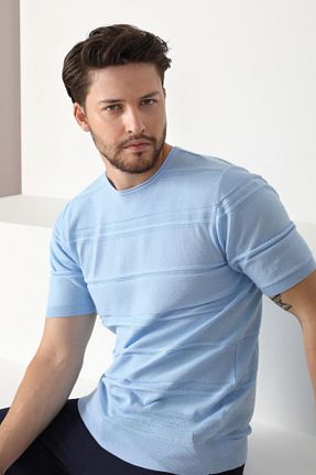 تیشرت آبی مردانه Relaxed Ferraro - کد 37182754