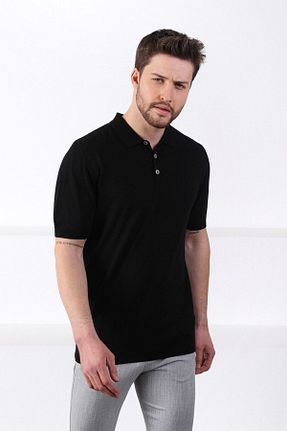 پولوشرت مشکی مردانه %100 پنبه Ferraro - کد 92551729