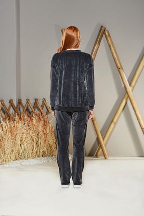 ست لباس راحتی طوسی زنانه ساده Pjs Pijama - کد 32017309