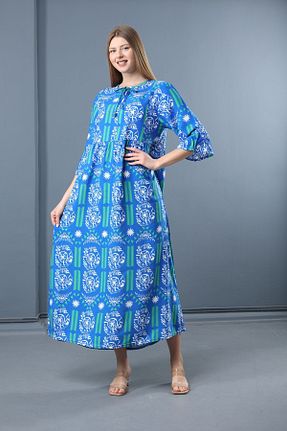 لباس آبی زنانه بافتنی mervemoda - کد 838309786