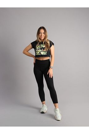 ساق شلواری مشکی زنانه بافتنی famous - کد 639376290