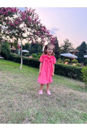 لباس صورتی بچه گانه بافتنی pommelly baby - کد 844190275