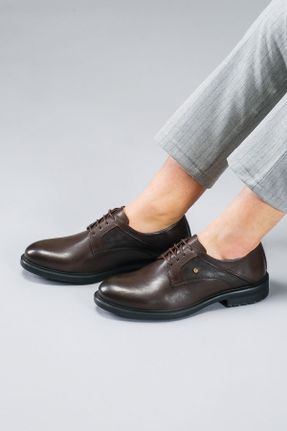 کفش کلاسیک قهوه ای مردانه پاشنه کوتاه ( 4 - 1 cm ) کد 829731329