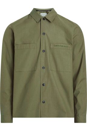 پیراهن سبز مردانه رگولار پنبه (نخی) کد 809301328