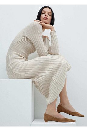 بابت بژ زنانه پارچه ای MANGO - کد 805122088
