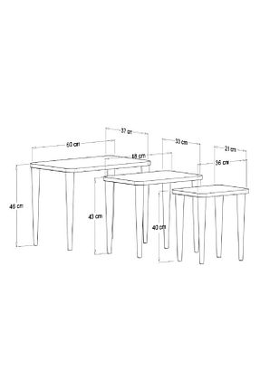 زیگون سفید چوب Monte Sehpa - کد 37862207