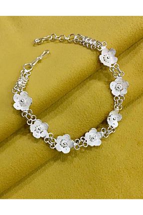 دستبند نقره سفید زنانه 925 عیار MİR GÜMÜŞ - کد 844372598