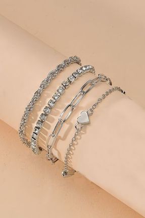 دستبند جواهر زنانه فولاد ( استیل ) کد 836317872