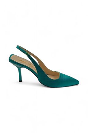 کفش استایلتو سبز پاشنه نازک پاشنه متوسط ( 5 - 9 cm ) کد 816764421