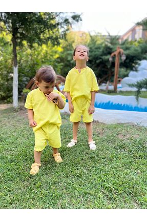 ست نوزادی زرد بچه گانه پنبه ای BAHNUR - کد 844404379