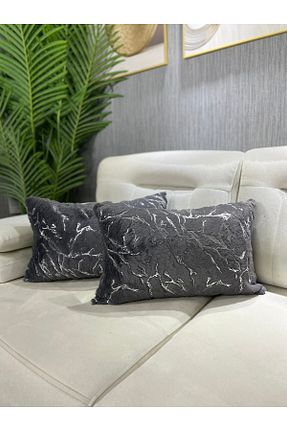 کوسن و روکش کوسن طوسی مخملی Paris Life - کد 755273076