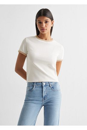 تیشرت بژ زنانه رگولار MANGO Teen - کد 787876270