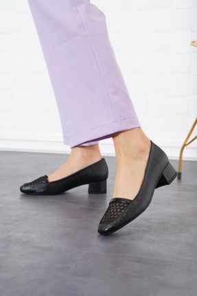 کفش پاشنه بلند کلاسیک مشکی زنانه پاشنه ساده پاشنه متوسط ( 5 - 9 cm ) کد 269499156