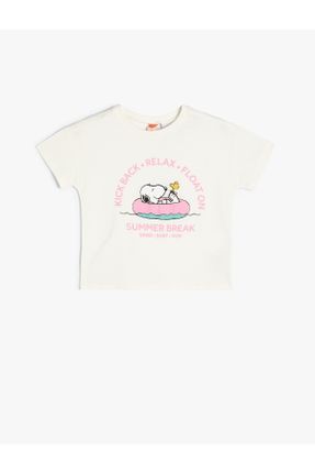 تی شرت نباتی بچه گانه رگولار یقه گرد تکی کد 834388200