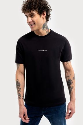 تی شرت مشکی مردانه رگولار کد 822500159