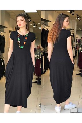 شلوار مشکی زنانه ویسکون NUR TEKSTİL - کد 844265670