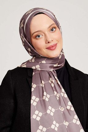 شال طوسی زنانه پنبه پلی استر Levidor - کد 833254083
