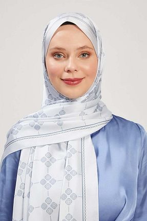شال آبی زنانه پنبه پلی استر Levidor - کد 833253839