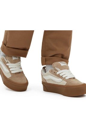 کفش اسنیکر قهوه ای زنانه بند دار Vans - کد 844270526