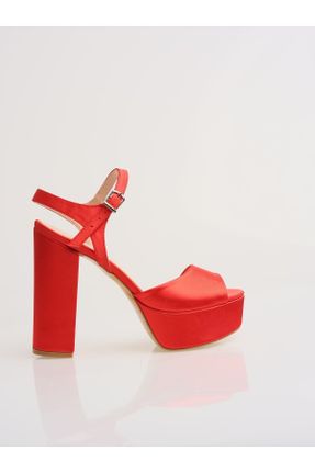 کفش مجلسی قرمز زنانه پاشنه بلند ( +10 cm) پاشنه پلت فرم کد 468521442