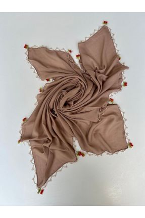 روسری قهوه ای پنبه (نخی) 100 x 100 کد 840200841