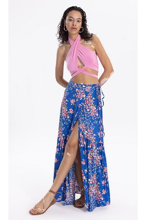 دامن آبی زنانه ویسکون St boutique - کد 755339695