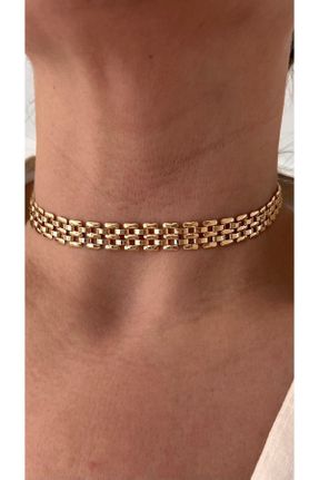 گردنبند جواهر طلائی زنانه روکش طلا کد 639603157