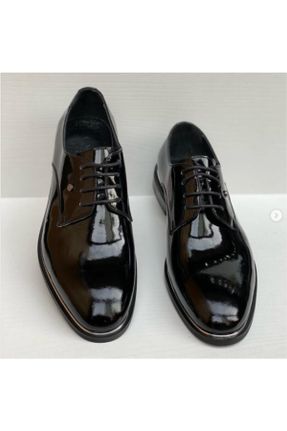 کفش کلاسیک مشکی مردانه چرم طبیعی پاشنه کوتاه ( 4 - 1 cm ) پاشنه ساده کد 220233970