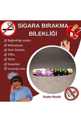 دستبند جواهر رنگی زنانه سنگ طبیعی Doğal Tasarım - کد 814060126