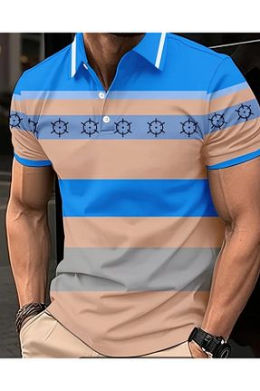 پولوشرت آبی مردانه پلی استر Barbarosshop - کد 844431862