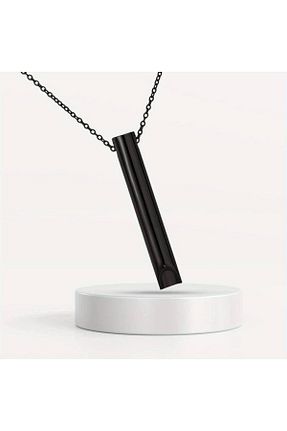 گردنبند استیل ( فولاد ) مشکی زنانه استیل (فولاد) guugguug - کد 839422956