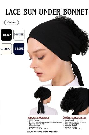کلاه شنای حجاب مشکی زنانه hijabchi - کد 822381842
