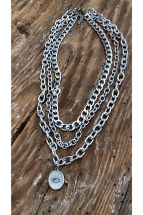 گردنبند جواهر زنانه فلزی کد 212607941