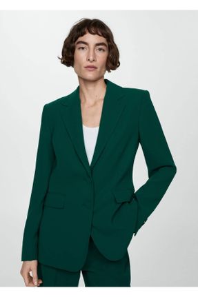 کت سبز زنانه رگولار پلی استر آستر دار کد 787876186