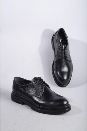کفش کلاسیک مشکی مردانه پاشنه کوتاه ( 4 - 1 cm ) پاشنه ساده کد 784884248
