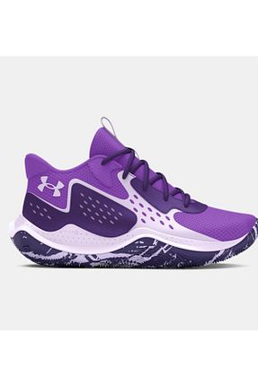 کفش بسکتبال بنفش بچه گانه چرم مصنوعی Under Armour - کد 844201128