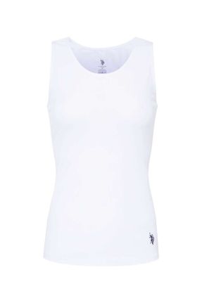 رکابی سفید زنانه مودال- پنبه تکی بند دار کد 841103609