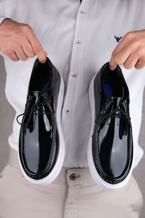 کفش کلاسیک مشکی مردانه چرم طبیعی پاشنه کوتاه ( 4 - 1 cm ) پاشنه ساده کد 815682654